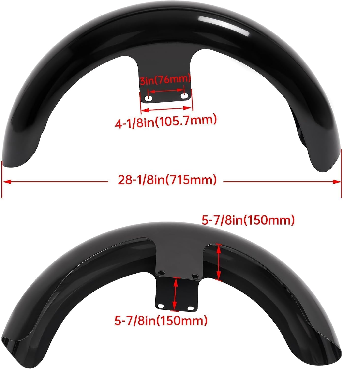 Guardabarros delantero acero Harley Touring 1994-2013