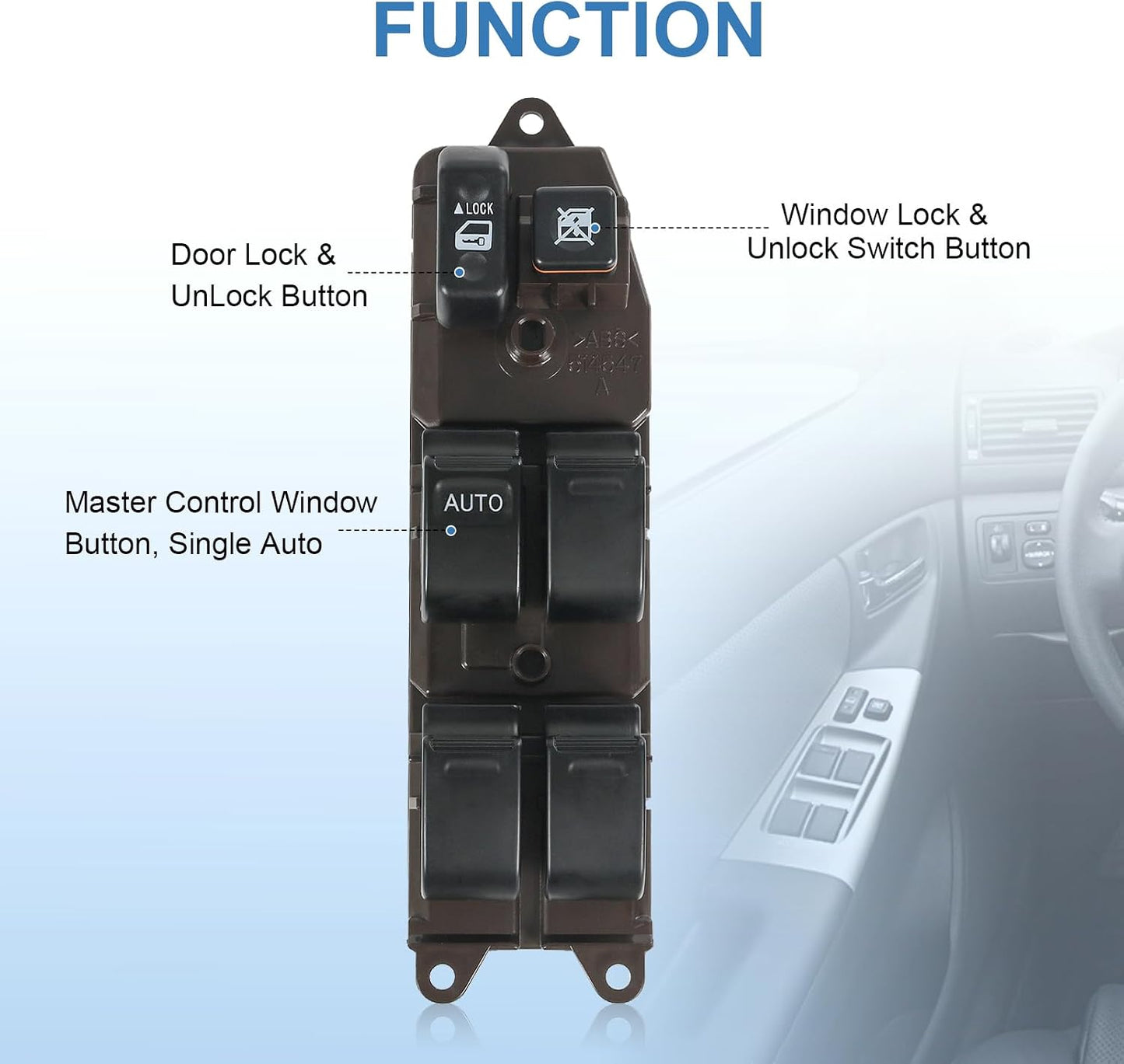 Interruptor ventana eléctrico para Camry 02-06 Corolla 03-08