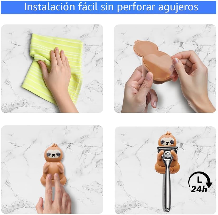 Organizador afeitadora perezoso decoración baño regalo cumpleaños