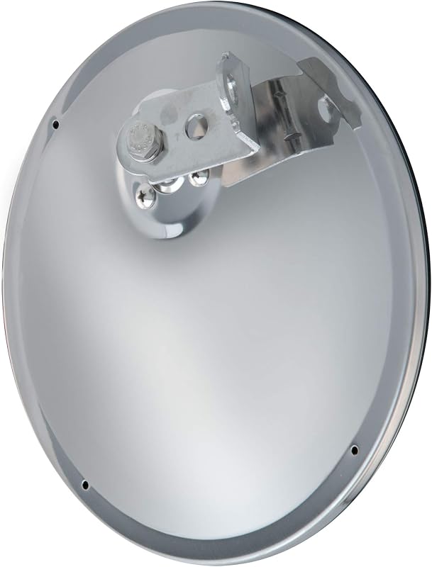 Cabezal espejo convexo acero inox 7-1/2 pulg soporte