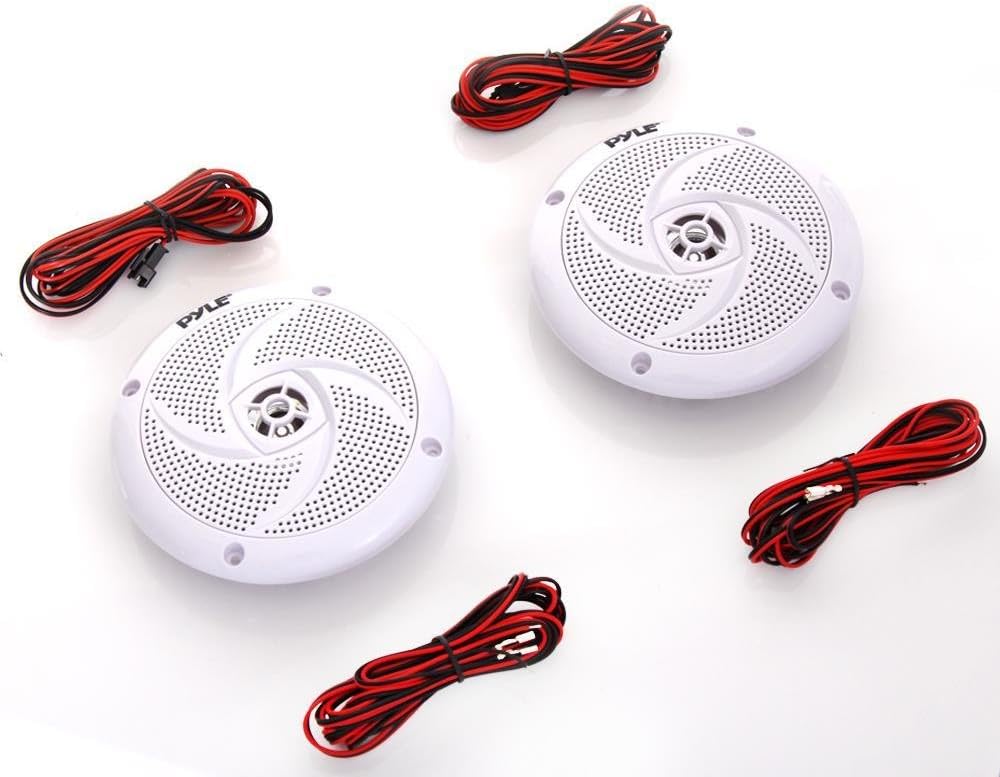 Pack altavoces marinos 4x6.5 pulg 2 vías impermeable