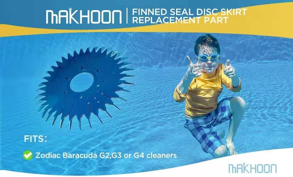 Limpiador piscina sello aletas falda disco comp Zodiac G2