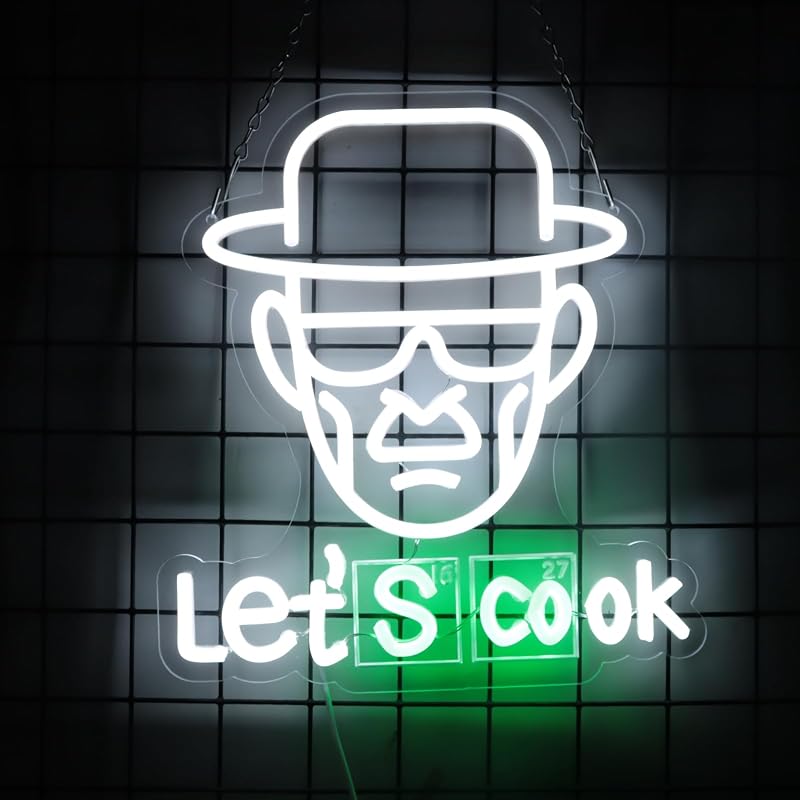 Letrero neón Heisenberg para dormitorio bar