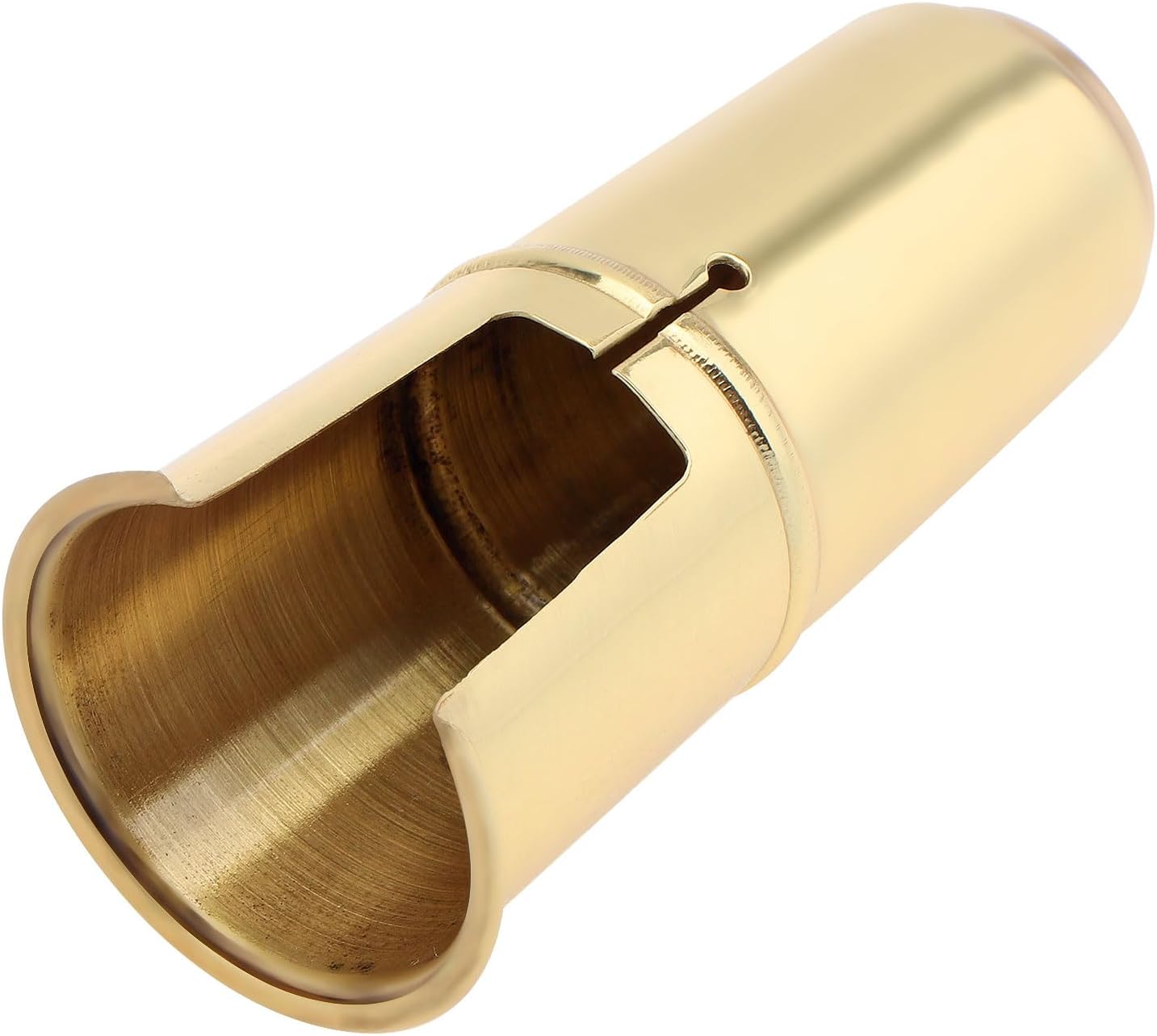 Tapa protectora boquilla saxofón alto de madera color dorado