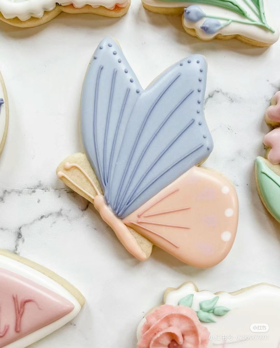 5 Pzas Cortadores Galletas Flores Mariposa Acero Inox