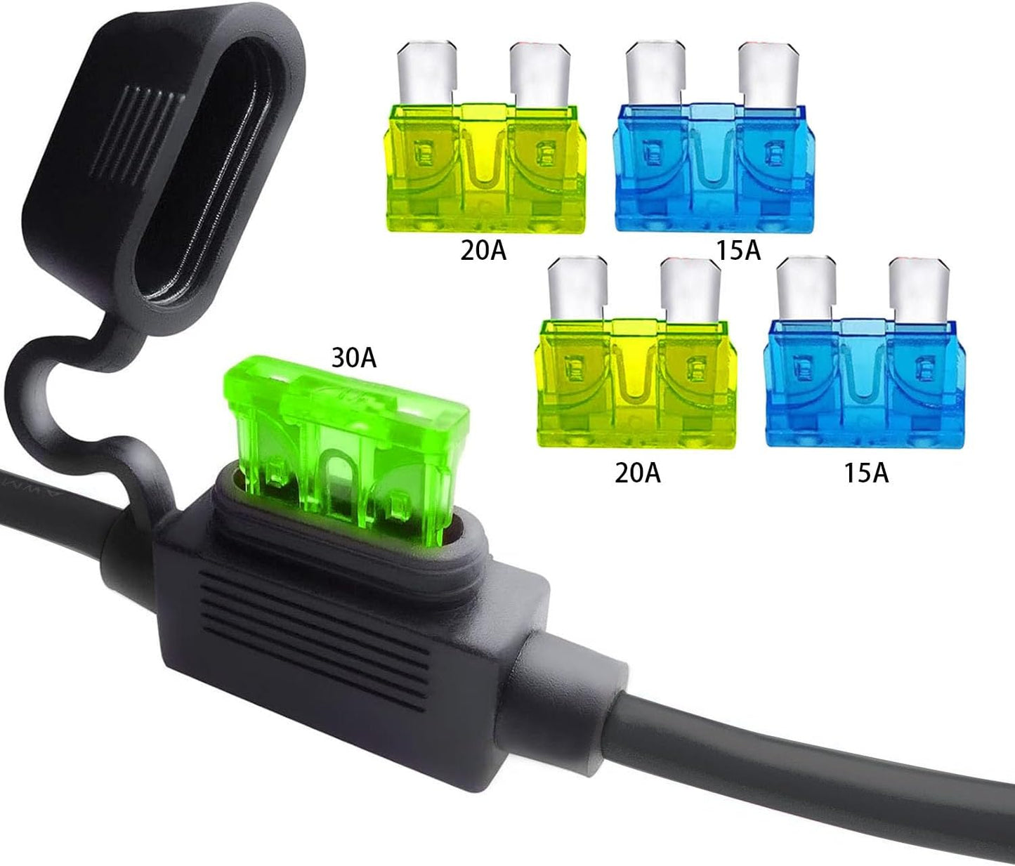 Cable conector solar 45A a anillo 10AWG comp Anderson 3.3pies