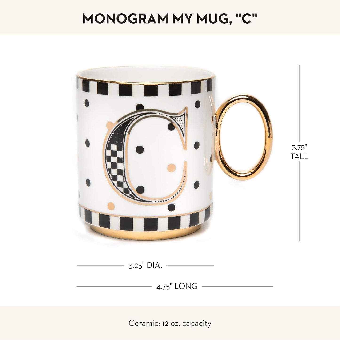 Taza café decorativa cerámica con asa