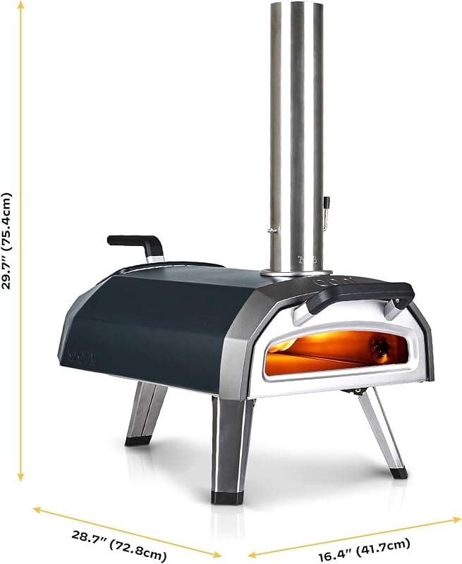 Horno pizza aire libre multi-combustible con piedra