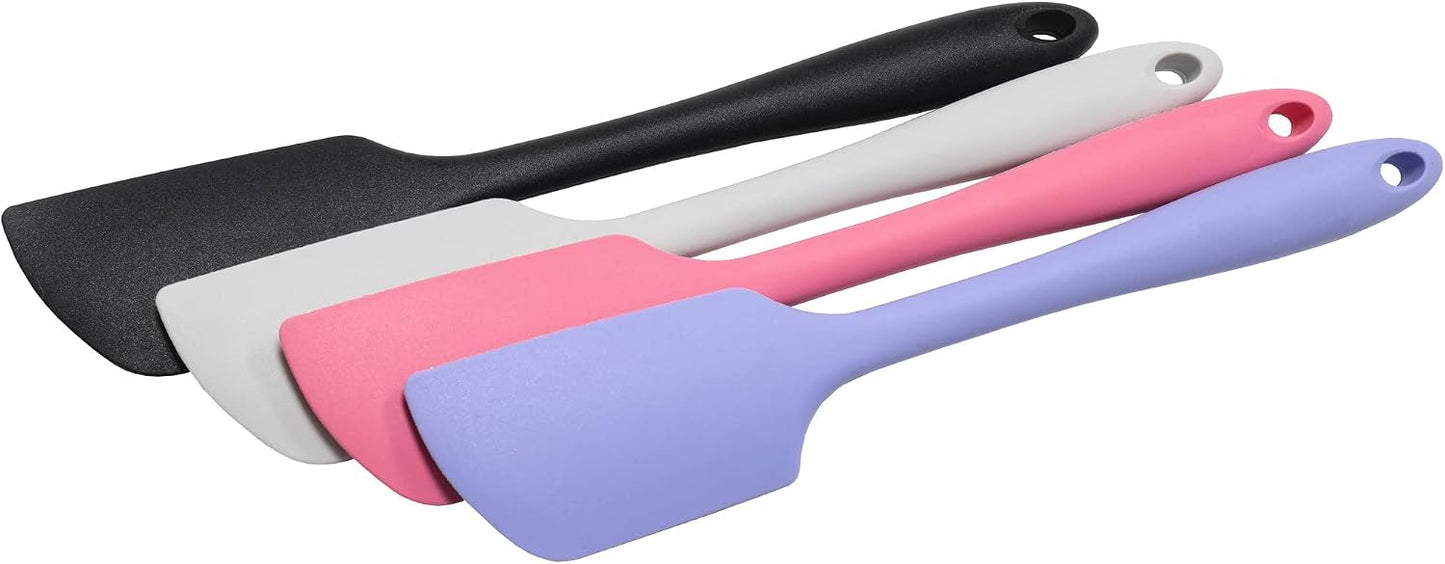 Espátula silicona angular 11pulg color rosa