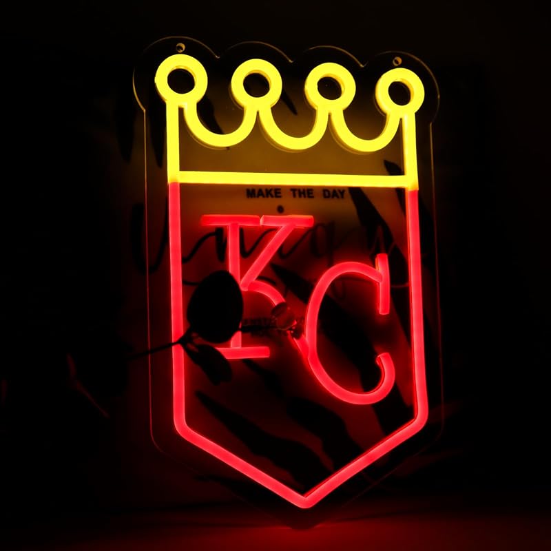 Letrero Neón Béisbol Rojo para Garaje o Bar