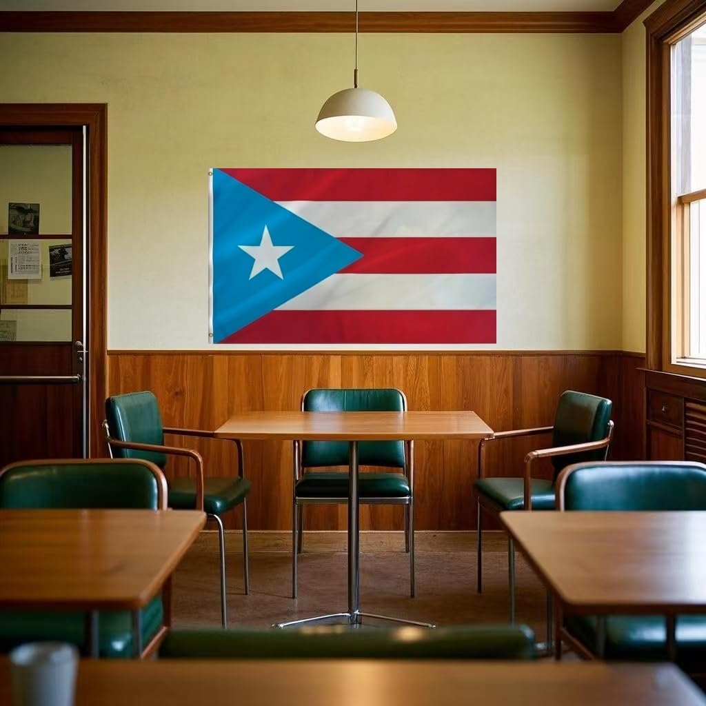 Bandera Puerto Rico 4x6ft poliéster doble costura