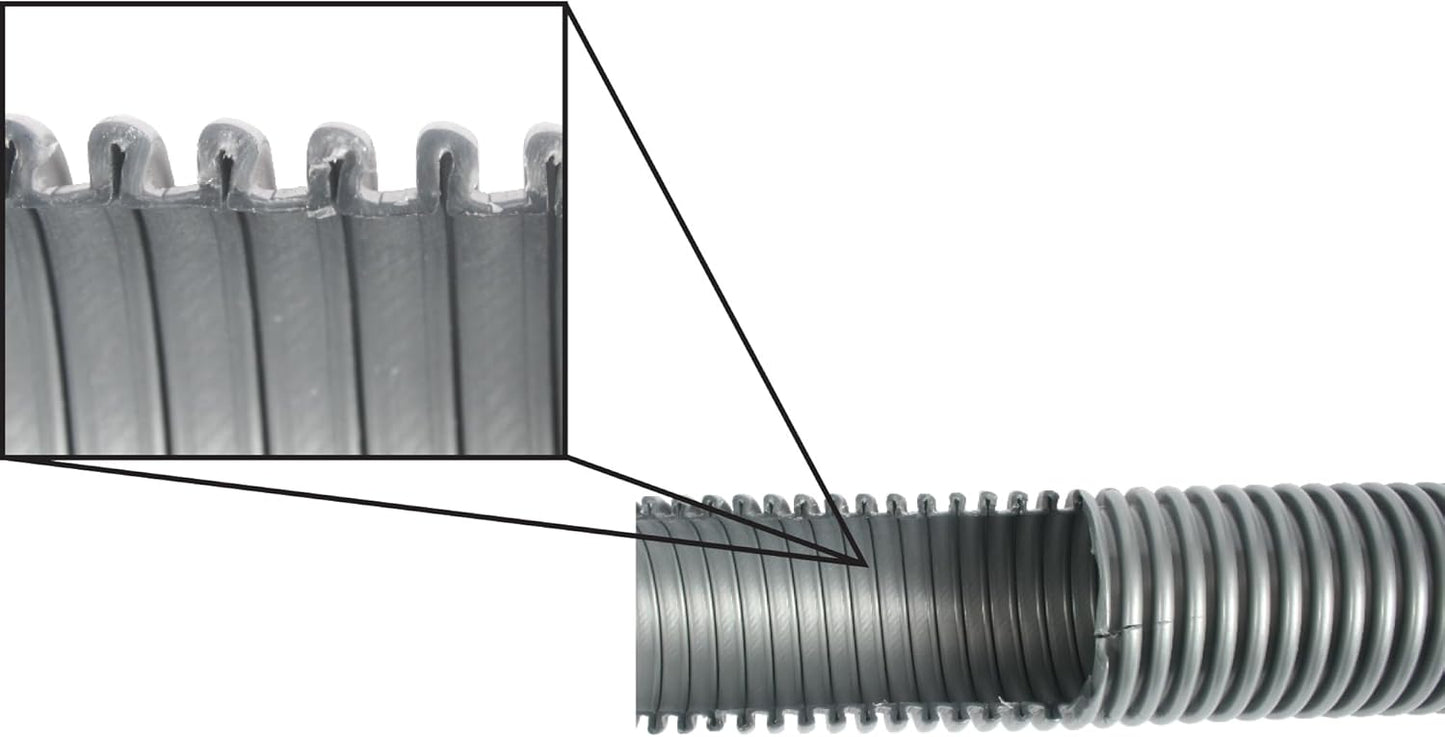 Manguera aspiradora taller 30ft 2 adaptadores 1.25pulg