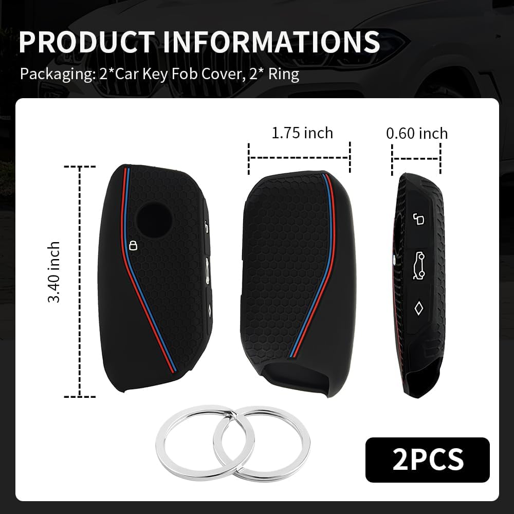 Protectores llavero BMW con anillos silicona antiarañazos
