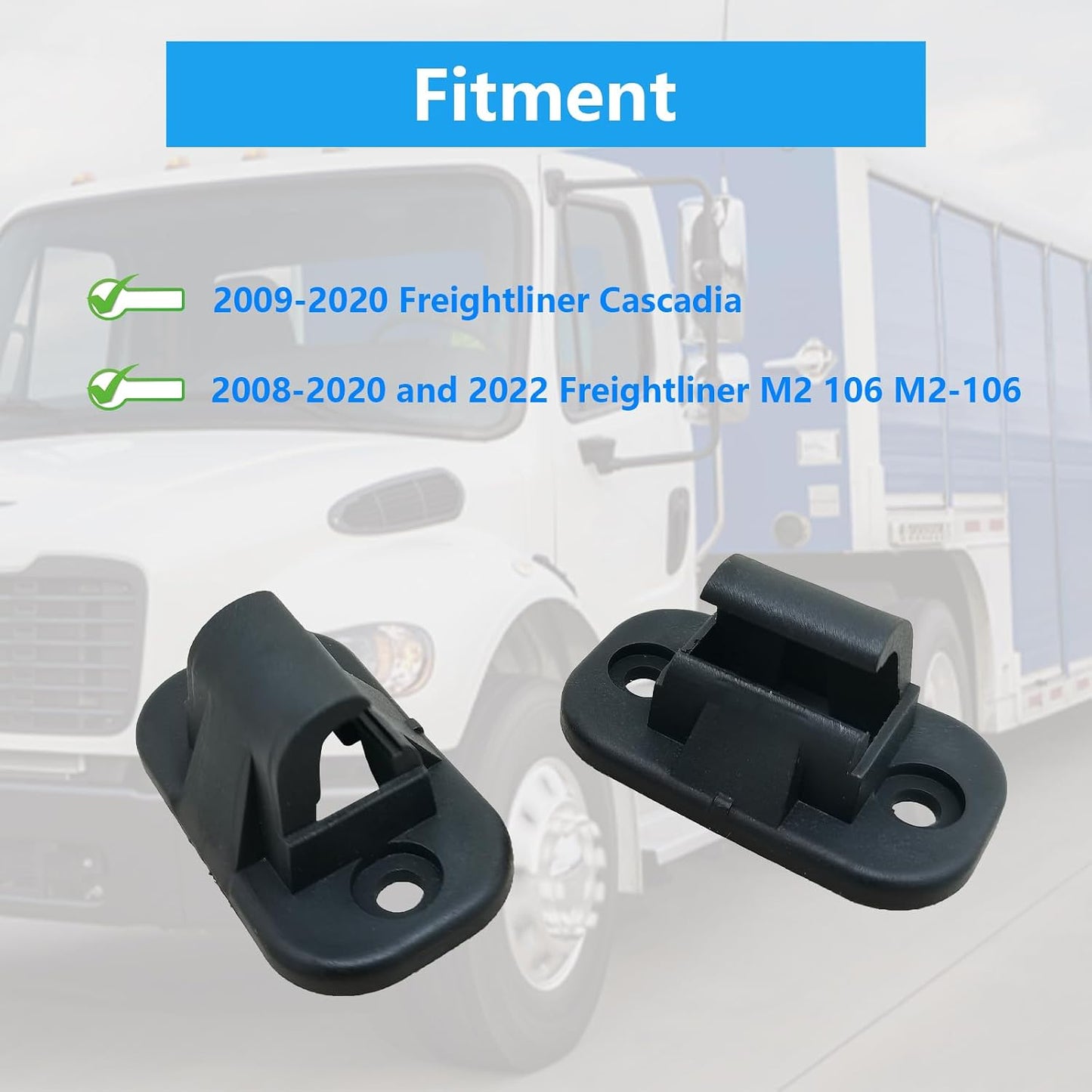 2 Clips Retención Visera Solar Freightliner Cascadia 09-22 M2 106