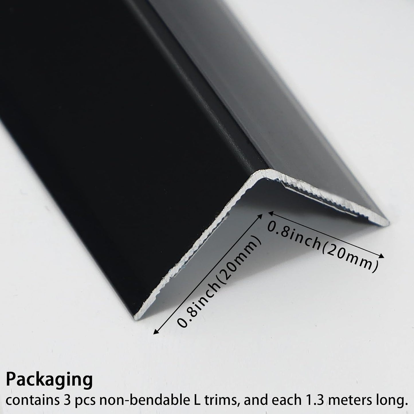 Protecciones rincón aluminio forma L para pared mesa puerta