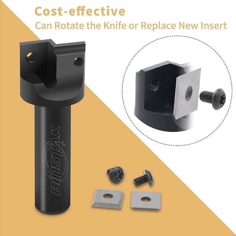 Broca CNC ranurador 1/2" diámetro 1" placa carburo