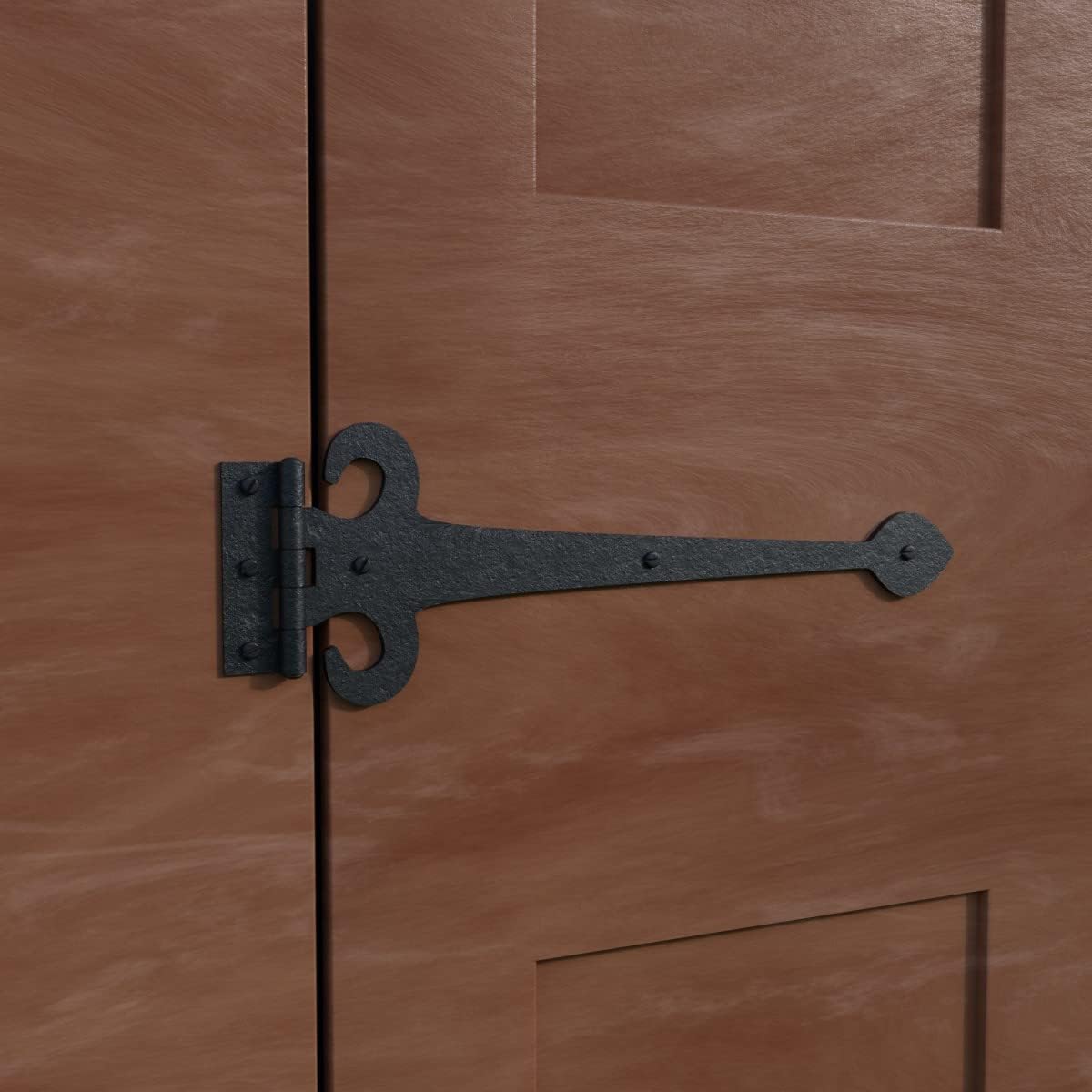Bisagra de hierro forjado rústica para puertas y gabinetes