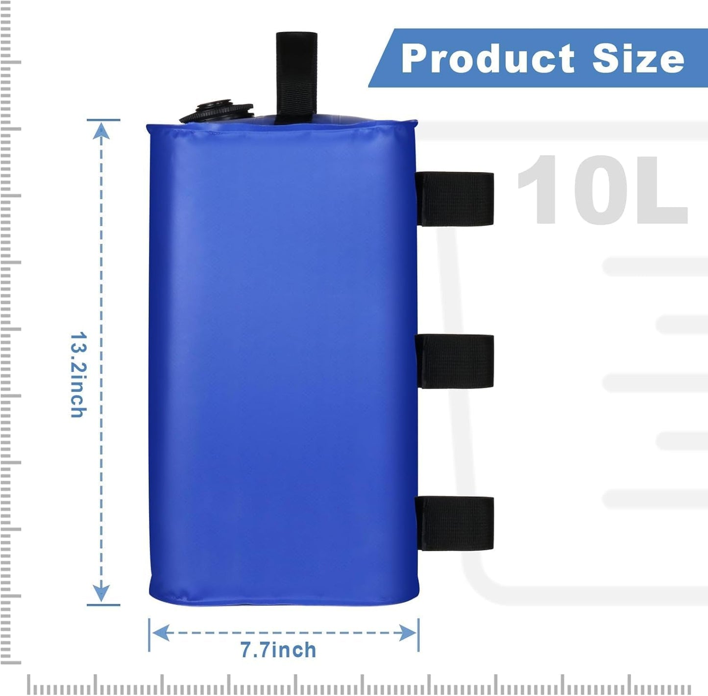 Set 4 Pesas Agua para Toldo 88 LBS Azul