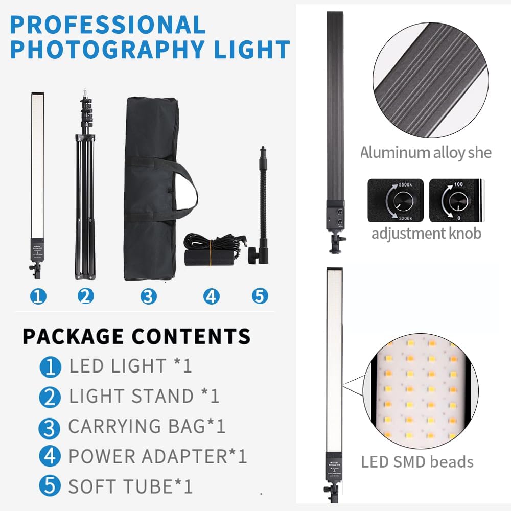 Kit luz LED para retrato, video, tatuaje y belleza