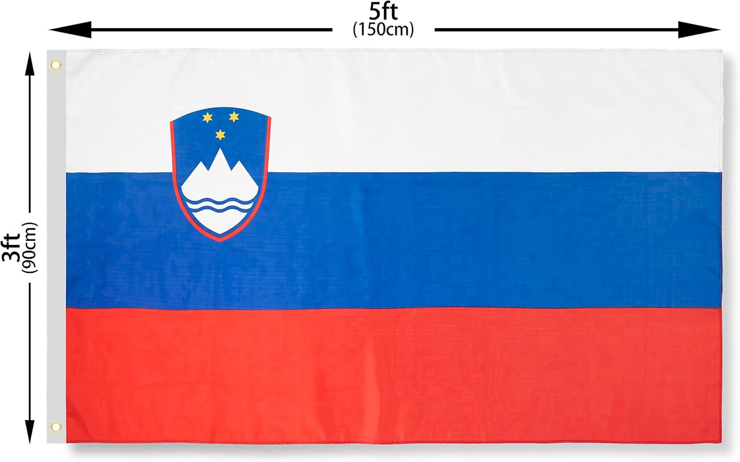 Bandera Eslovenia 3x5ft poliéster grueso resistente