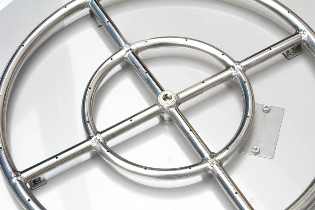 Quemador acero inox con contenedor