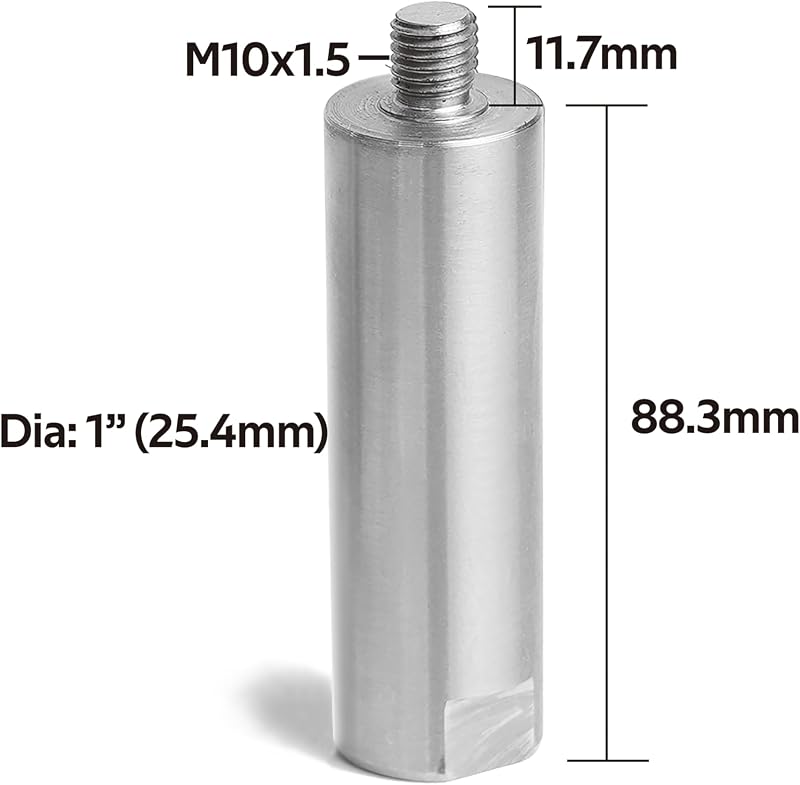Apoyo herramienta torno madera 1pulg M10X1.5