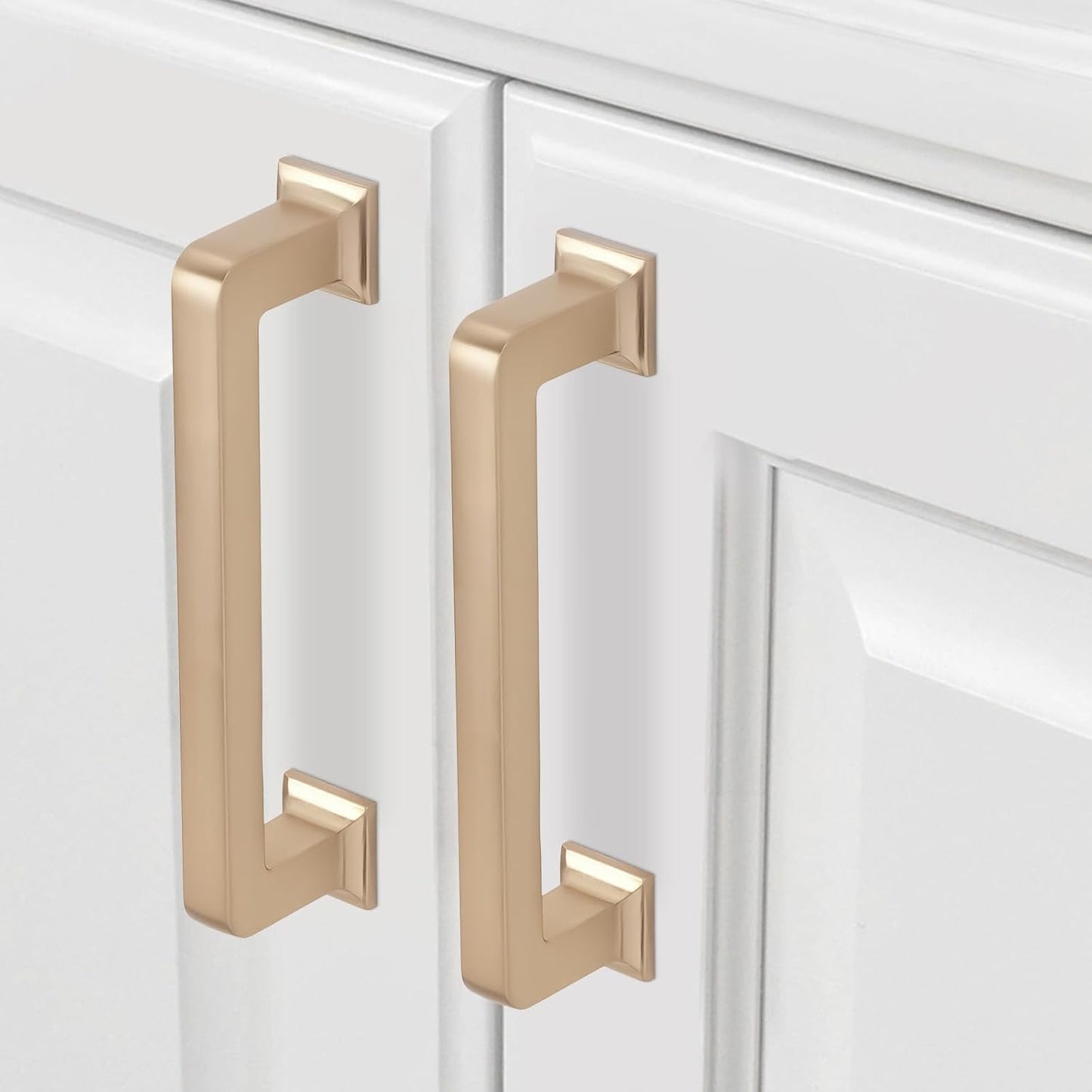 10 Tiradores Gabinete Cocina 3-3/4pulg Color Bronce Champán