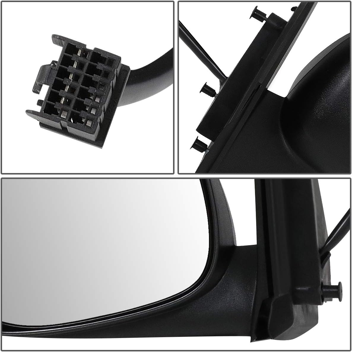 Espejo ajustable estilo fábrica vidrio 10-12"