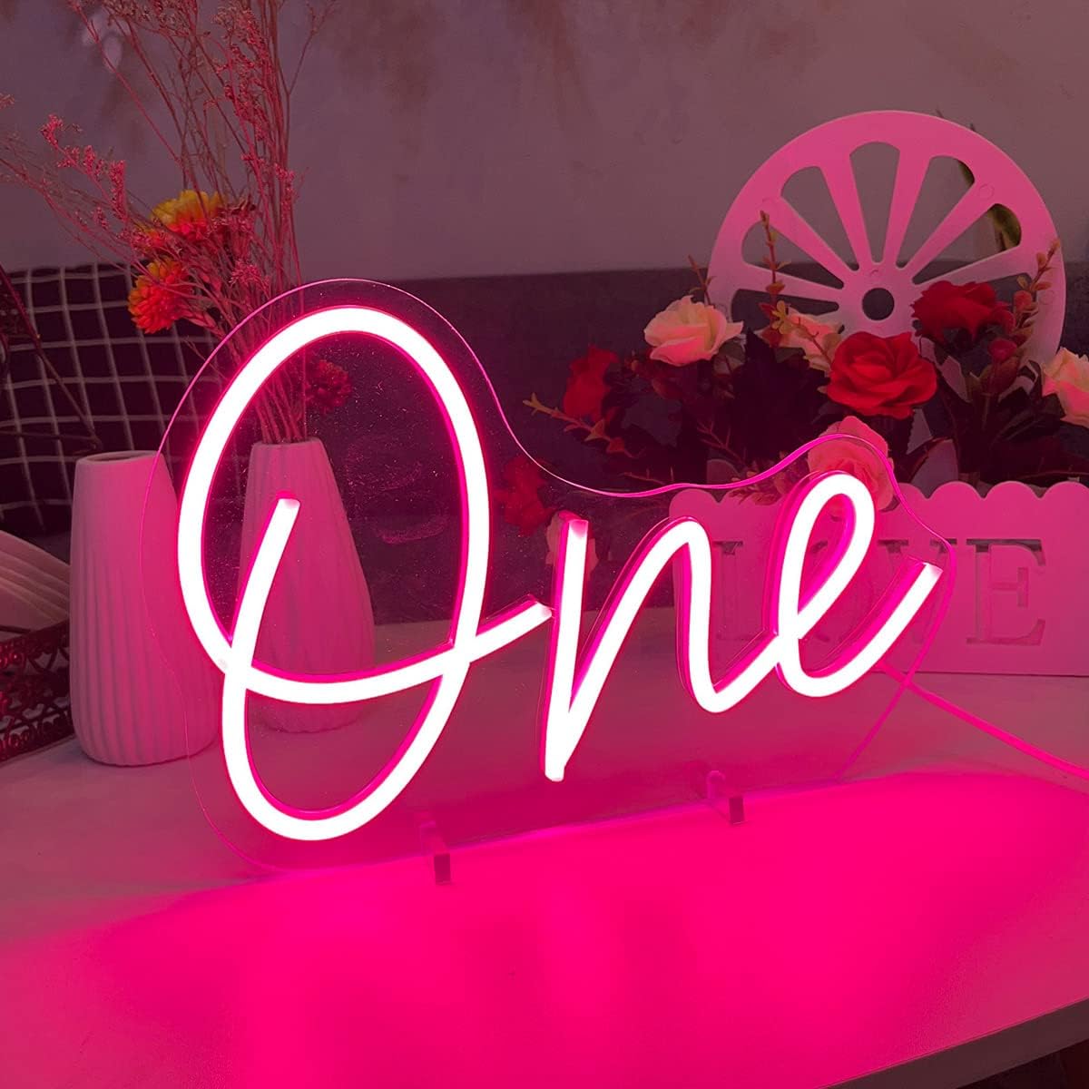 Letrero neón led para cumpleaños bebé y boda decoración