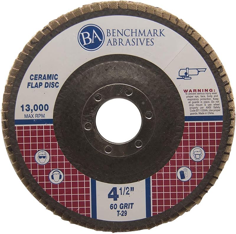 Discos cerámica 4.5x7/8 pulg para amoladora acero inox