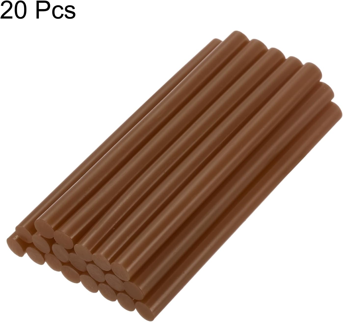 20 Barras Pegamento Caliente 0.43pulg x 4pulg Color Marrón