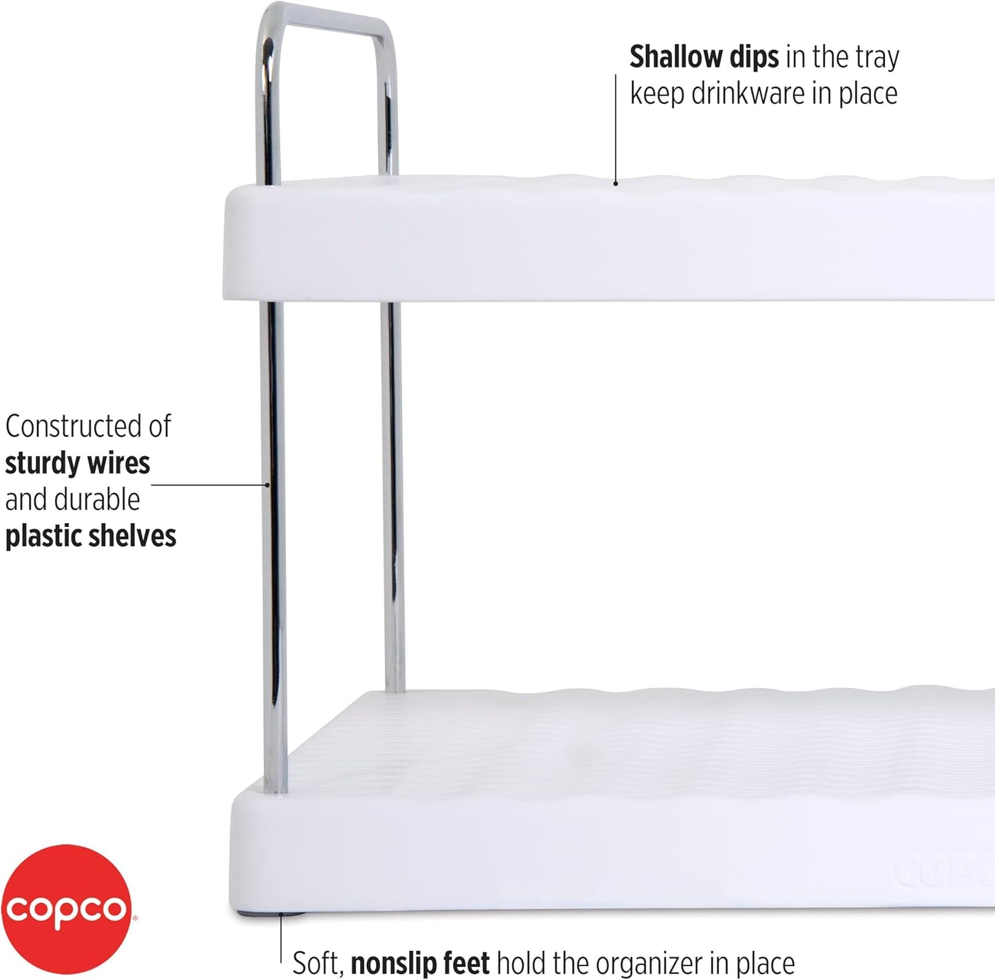 Organiz. hidratación con estantes plástico ajustable cocina