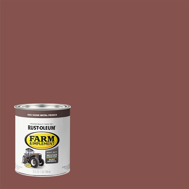 Imprimación metal óxido rojo para maquinaria 1qt set 2