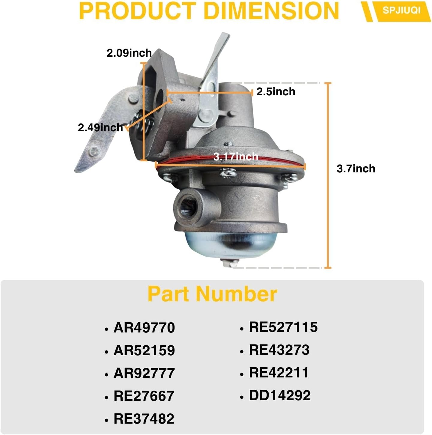 Bomba combustible John Deere 3.152d 3.164d 3.179d