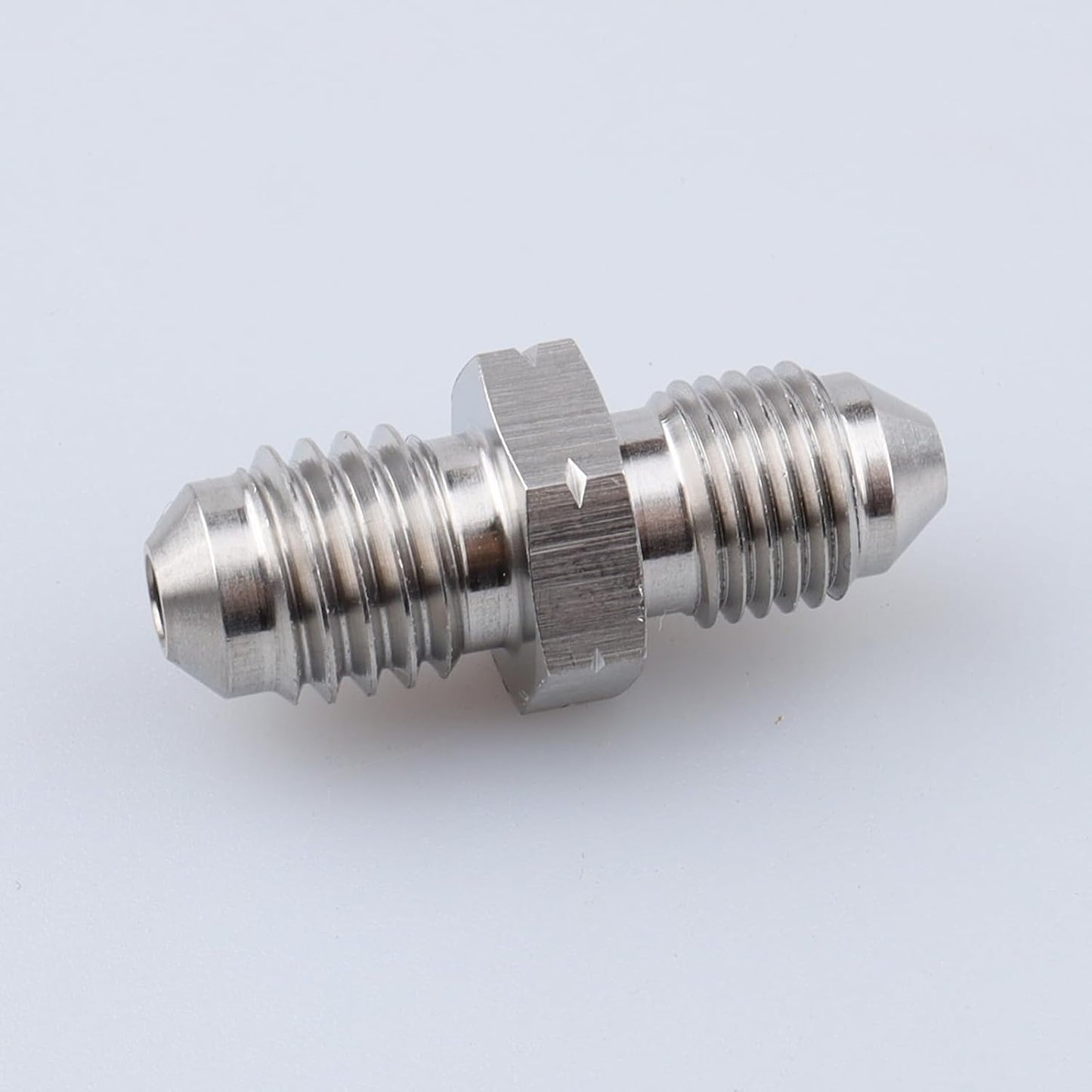 Adaptador manguera freno acero inox -3 an macho a M10x1.5