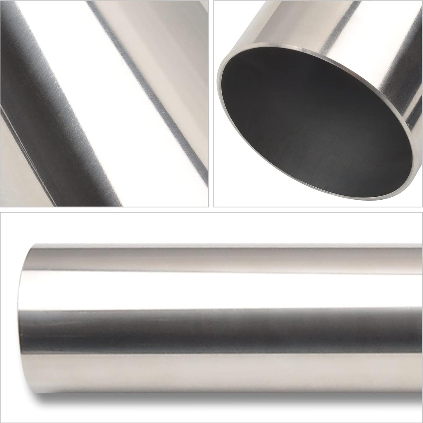 Tubo escape mandril 3pulg acero inox T304 ajuste