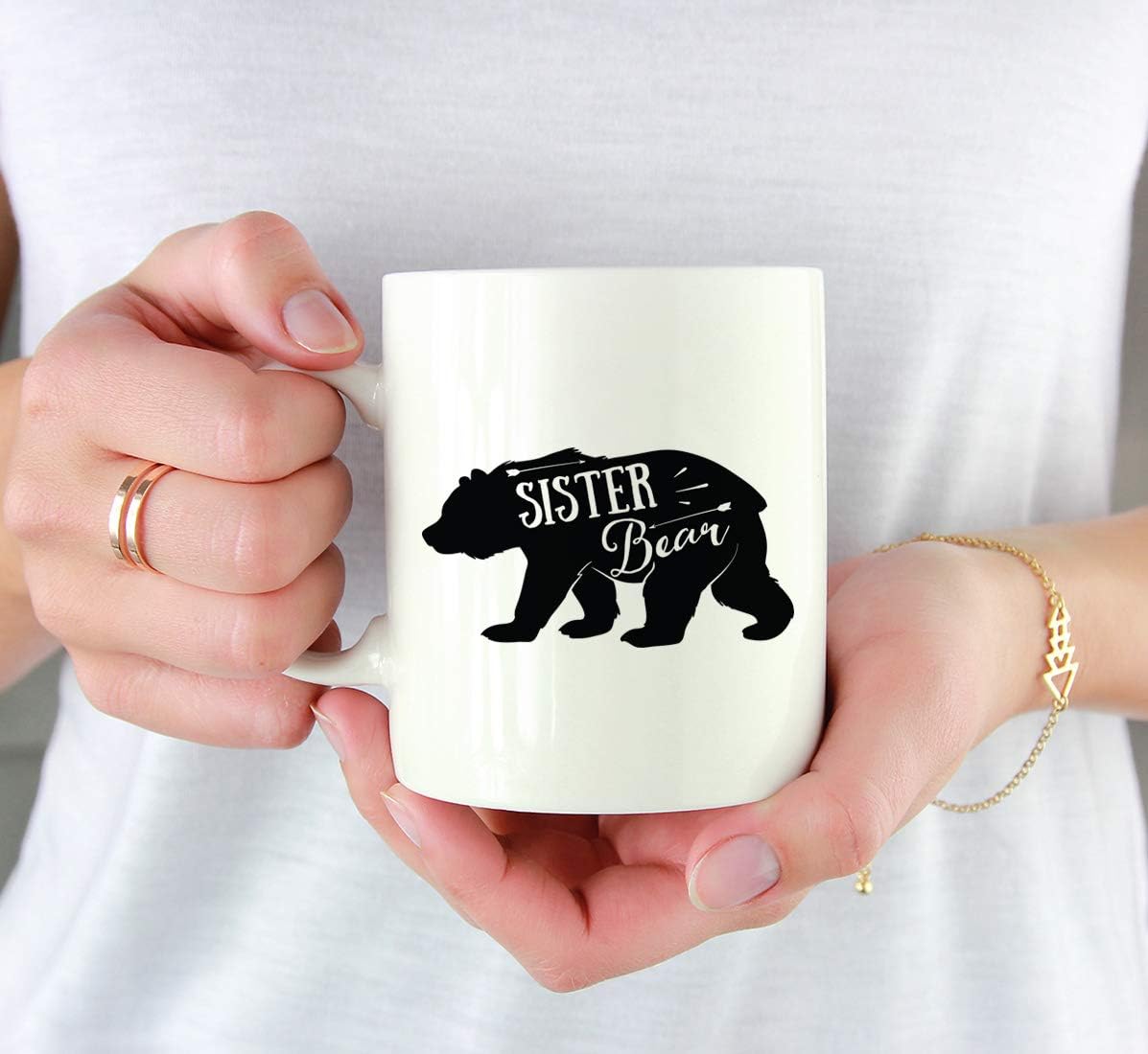 Taza café chocolate 11oz regalo hermana osa con caja