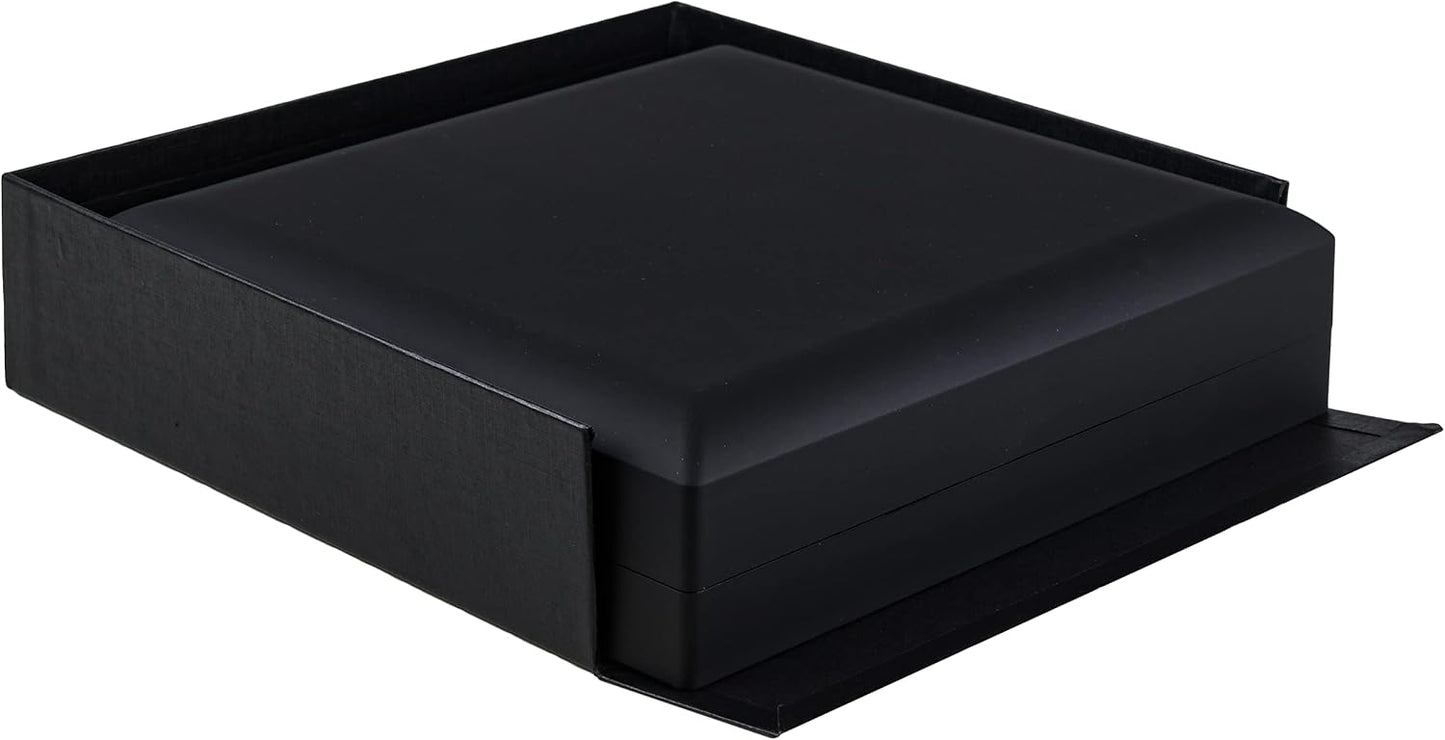 Caja regalo joyería lujo con luz LED forma cuadrada