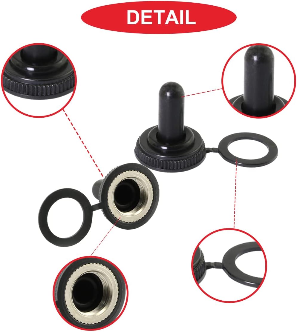 15 Pzas Cubiertas Bota Goma Impermeable 12mm