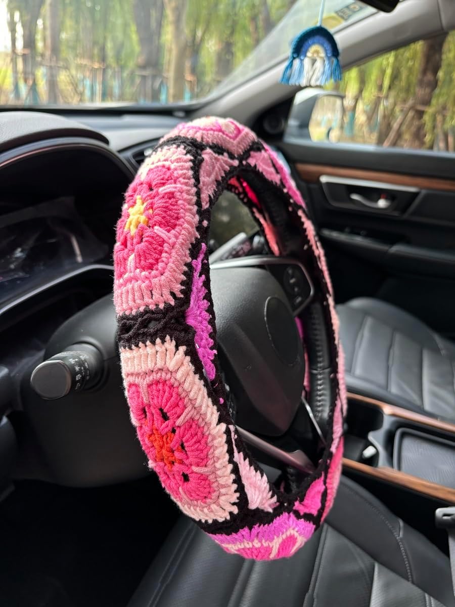 Funda volante arcoíris para mujer accesorio auto