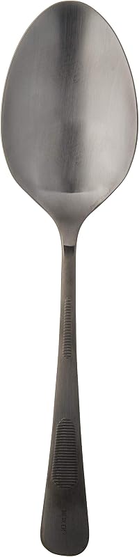 Cuchara acero inox 18-8 23cm color negro mate