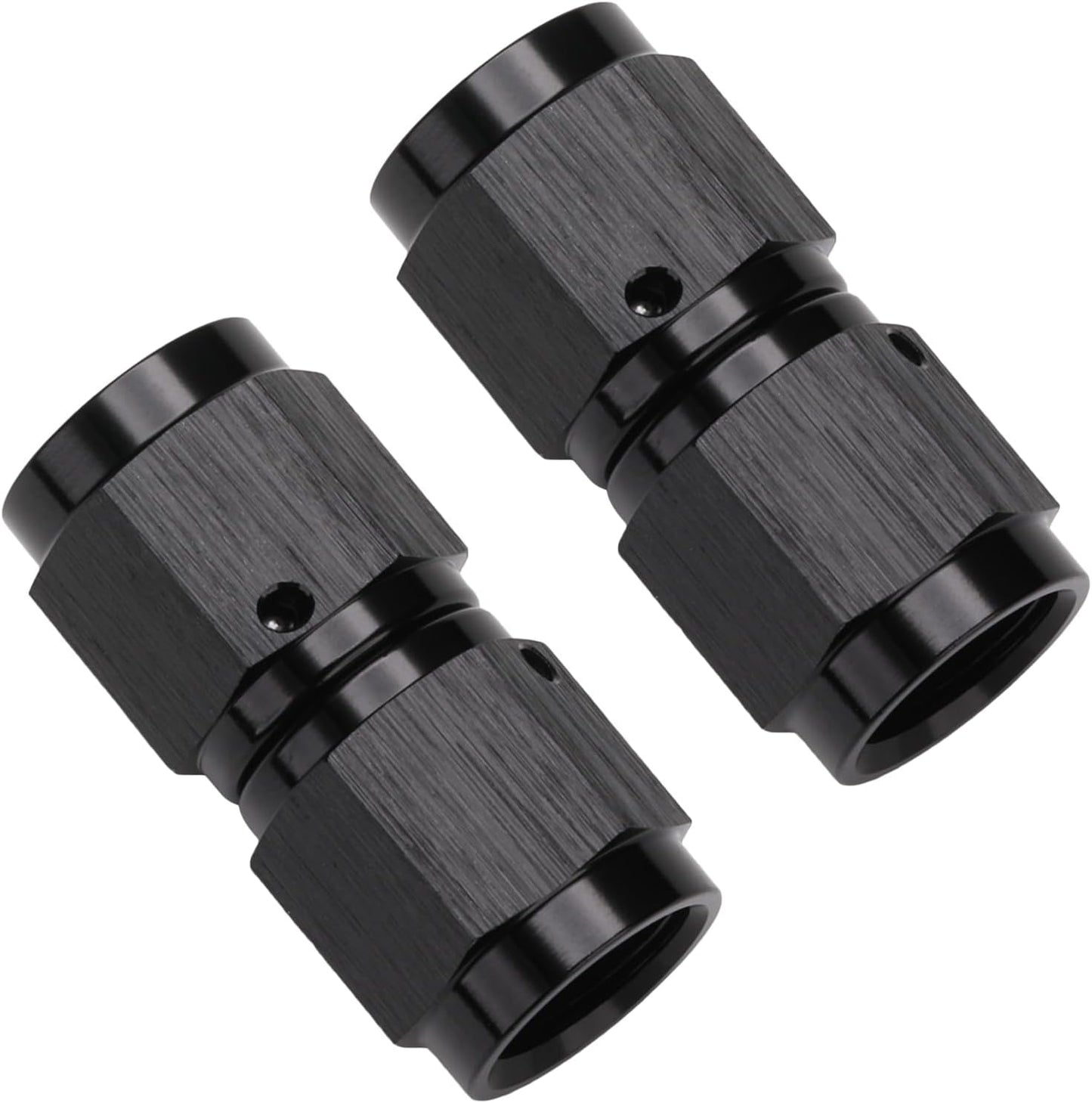 Adaptador 4AN hembra aluminio negro 2 Pzas