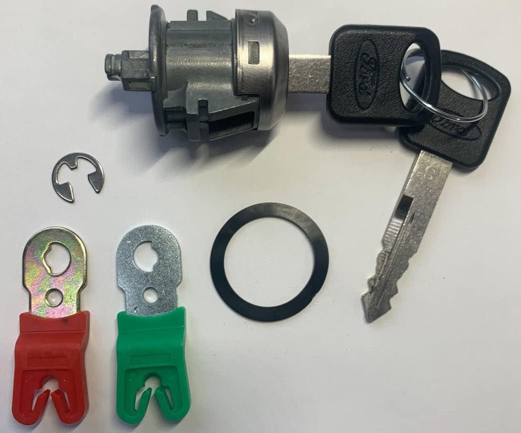 Cilindro llave puerta Ford 2 llaves ovaladas izq/derecha