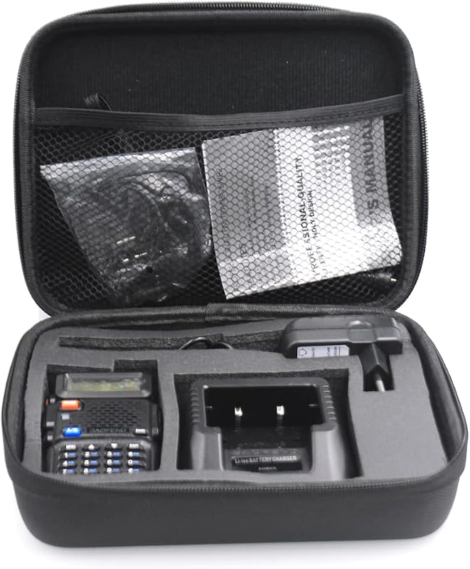 Estuche transporte radio UV-5R bidireccional negro