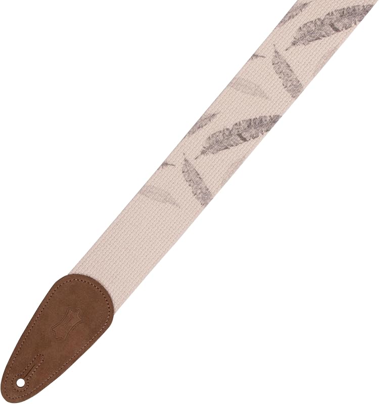 Correa guitarra algodón 2" estampado gamuza ajustable 65"