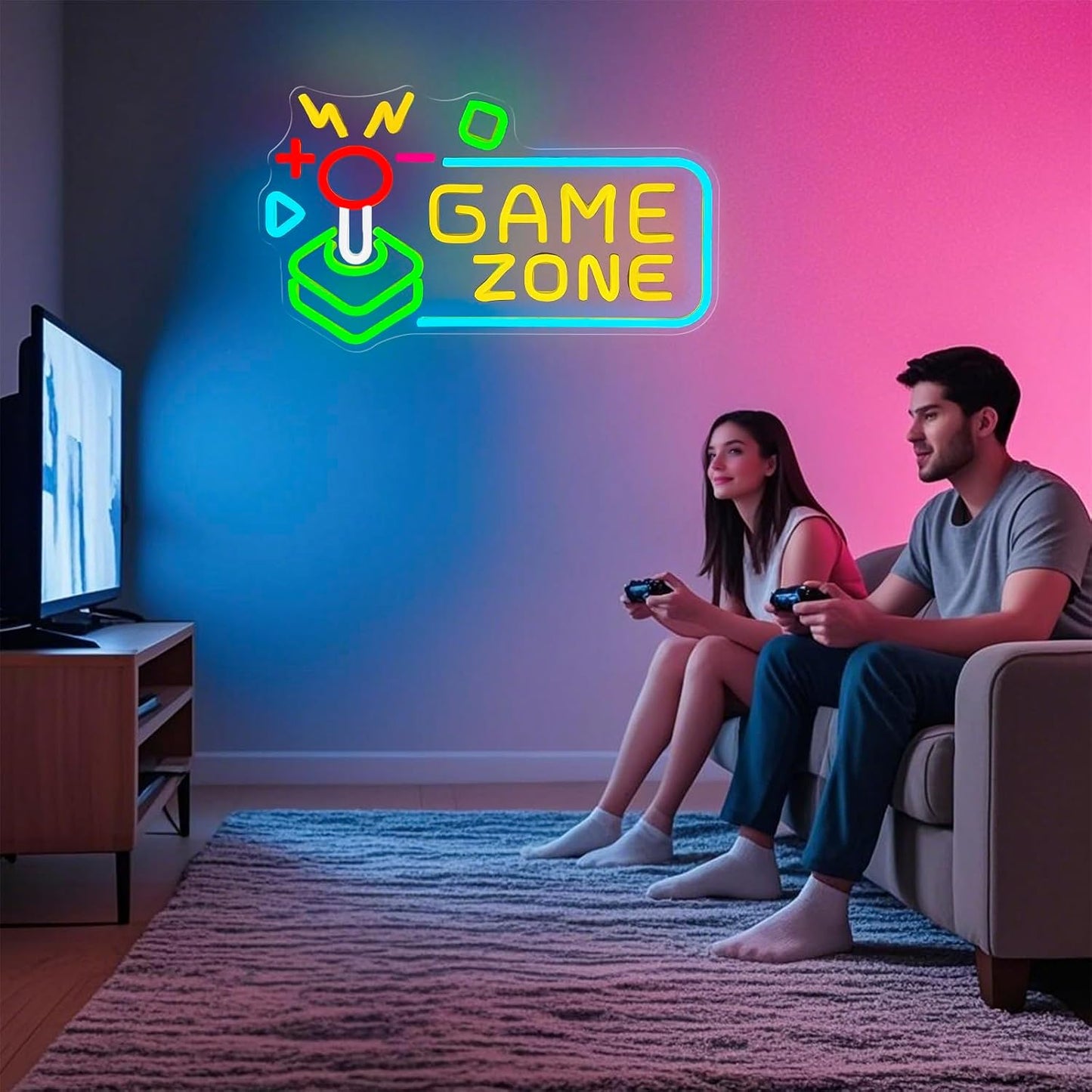 Letrero neón LED para habitación de jugadores y hombres