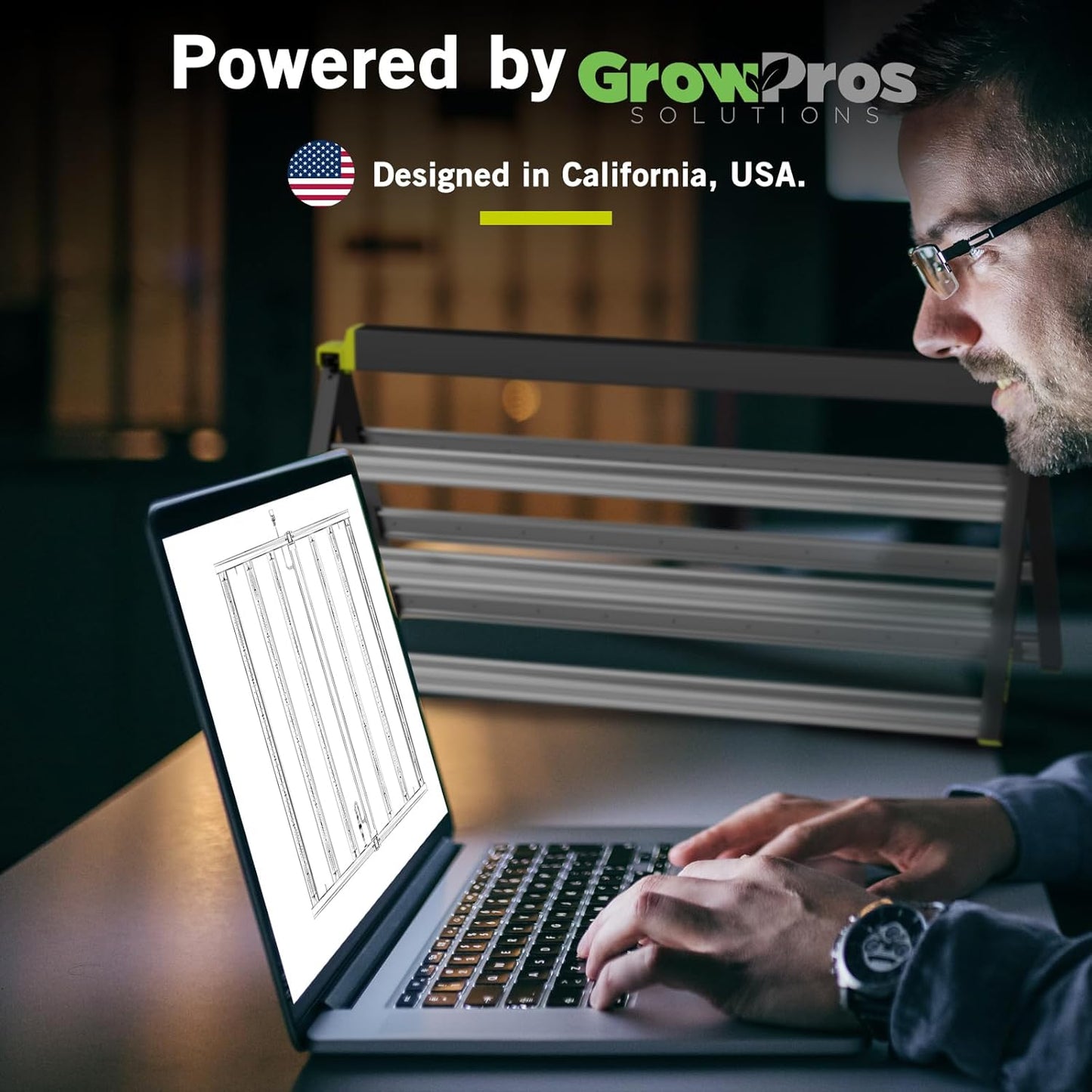 Lámpara LED cultivo 650W espectro completo 4x4/5x5pies