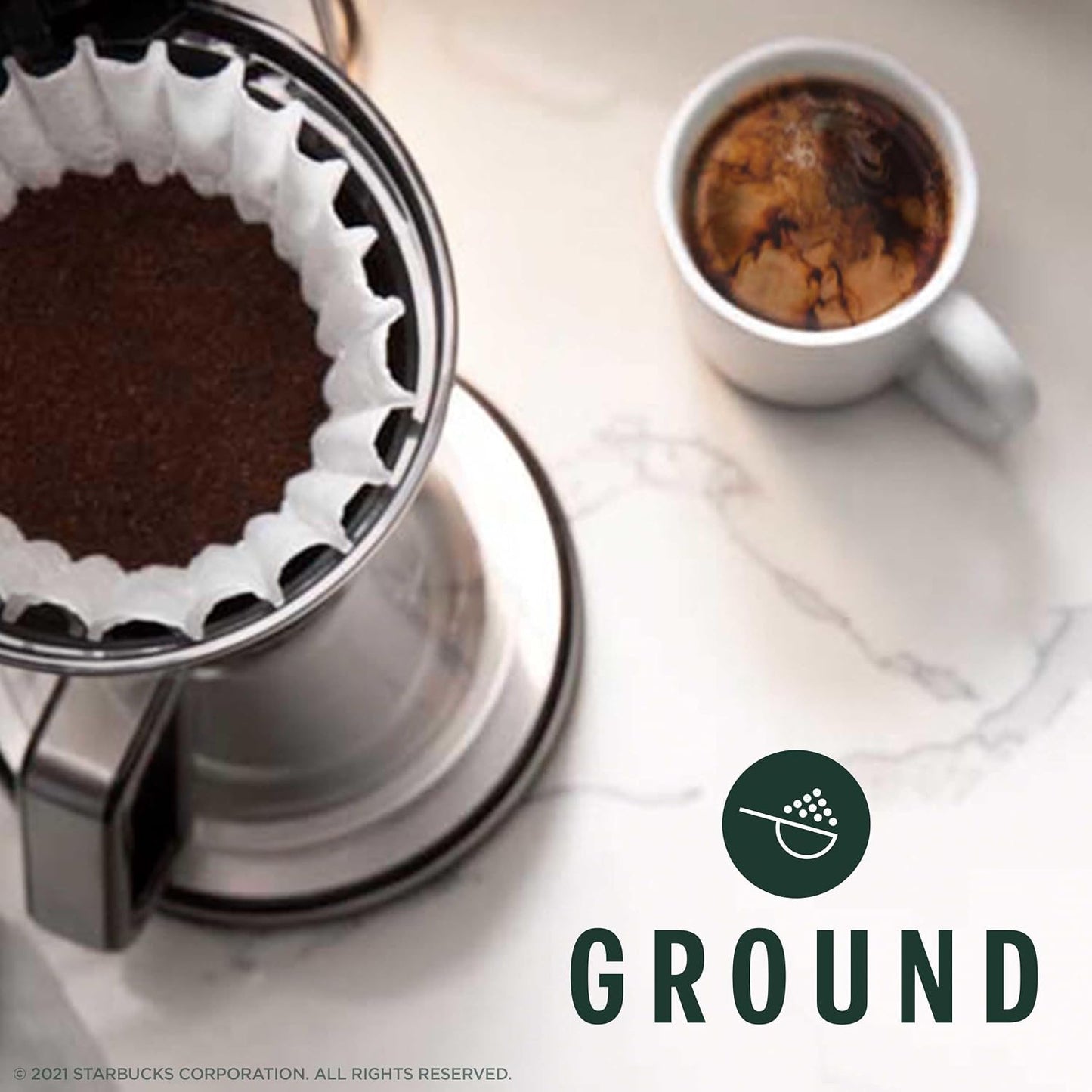Café molido Starbucks tostado oscuro 18oz paquete 2