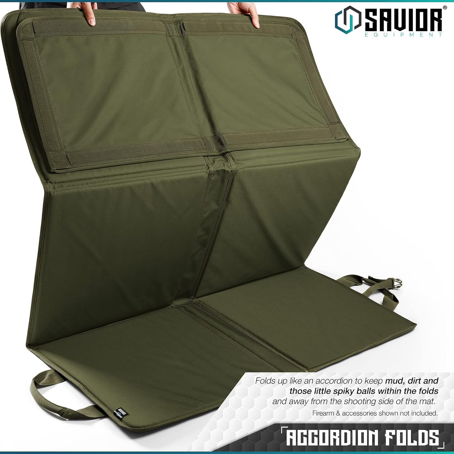 Alfombrilla táctica plegable acolchada con asa y bípode