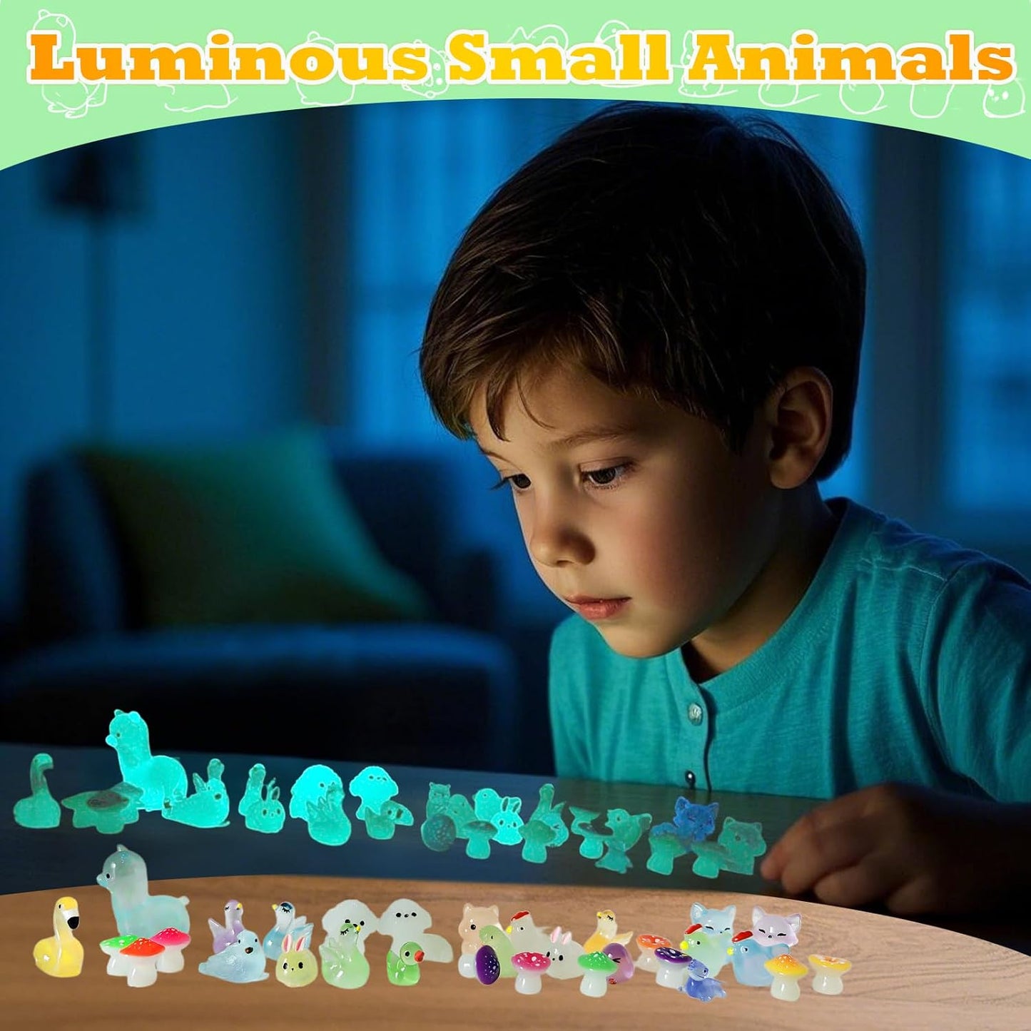 100 Pzas Animales Resina Mini para Jardín Hadal Micro Paisaje